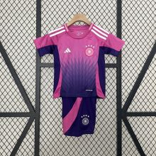 Germany Away Football Uniform Kids Kit Jersey+Shorts EURO 2024
