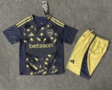 Boca Juniors Soccer Jersey Third Away Kids Kit Jersey+Shorts 2025/26