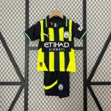 Manchester City Away Kids Kit Jersey+Shorts 2024/25