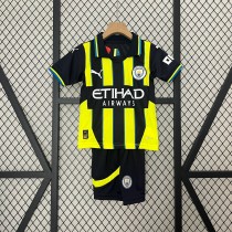 Manchester City Away Kids Kit Jersey+Shorts 2024/25
