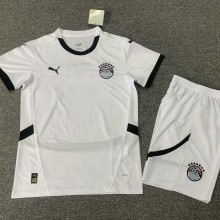 Egypt Soccer Jersey Away Kids Kit Jersey+Shorts 2024-25