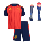 Spain Football Jersey Home Kids Full Kit World Cup 2026