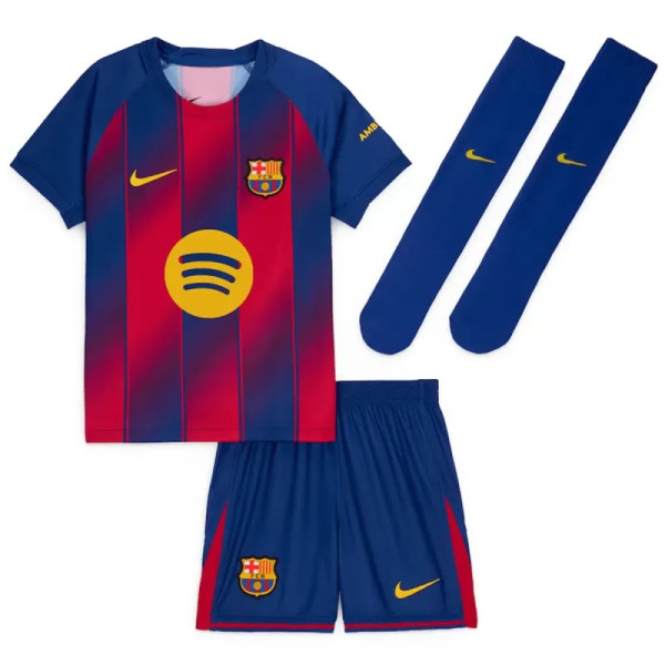 Barcelona Football Jersey Home Kids Full Kit 2025/26