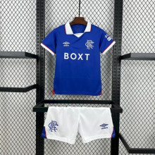 Rangers FC Soccer Jersey Home Kids Kit Jersey+Shorts 2025/26