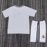 Real Madrid Retro Jersey Home Kids Kit Jersey+Shorts 2008-09