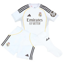 Real Madrid Football Jersey Home Kids Full Kit 2025/26