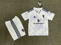 Manchester United Away Kids Kit Jersey+Shorts 2025/26