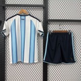Argentina Home Soccer Uniform Kids Kit Jersey+Shorts World Cup 2026