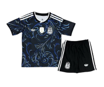 Argentina Away Soccer Uniform Kids Kit Jersey+Shorts World Cup 2026