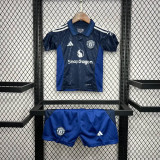 Manchester United Away Kids Kit Jersey+Shorts 2024/25