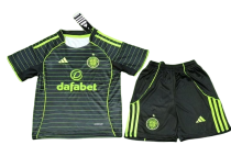 Celtic Soccer Jersey Away Kids Kit Jersey+Shorts 2025/26