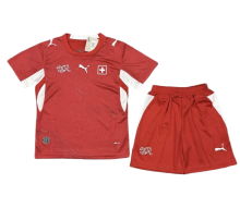 Switzerland Soccer Jersey Home Kids Kit Jersey+Shorts World Cup 2026