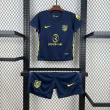 Atletico Madrid Soccer Jersey Away Kids Kit Jersey+Shorts 2025/26