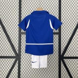 Brazil Retro Jersey Away Uniform Kids Kit Jersey+Shorts World Cup 2002
