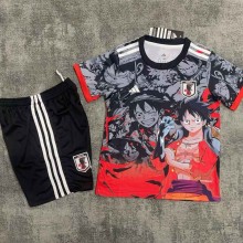 Japan Soccer Jersey One Piece Special Edition Kids Kit Jersey+Shorts 2025