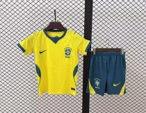 Brazil Soccer Jersey Home Kids Kit Jersey+Shorts World Cup 2026