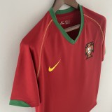 Portugal Retro Soccer Jersey Home Custom Shirt 2006