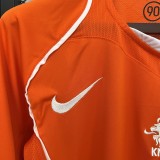 Netherlands Retro Jersey Custom Home Soccer Jersey 2004