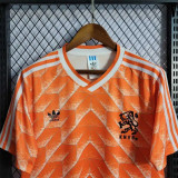 Netherlands Retro Jersey Custom Home Soccer Jersey 1988