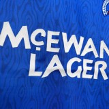 Rangers FC Retro Soccer Jersey Home Custom Shirt 1990-92