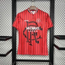 Rangers FC Retro Soccer Jersey Away Custom Shirt 1994-95