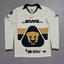 Pumas UNAM Soccer Jersey Home Long Sleeve Custom Shirt 2025-26
