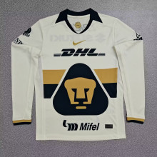 Pumas UNAM Soccer Jersey Home Long Sleeve Custom Shirt 2025-26