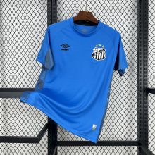 Santos FC Soccer Jersey Blue Goalkeeper Custom Shirt 2025