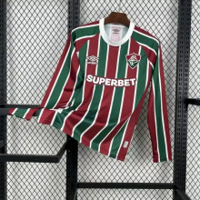 Fluminense FC Soccer Jersey Home Long Sleeve Custom Shirt 2025-26