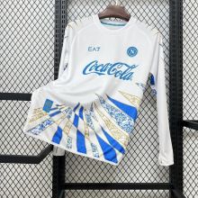 Napoli Soccer Jersey Pre-Match Long Sleeve Custom Shirt 2025-26