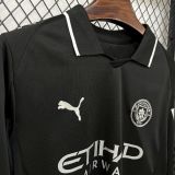 Manchester City Away Long Sleeve Football Jersey Custom Shirt 2025/26