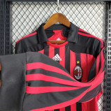 AC Milan Retro Soccer Jersey Home Long Sleeve Custom Shirt 2007/08