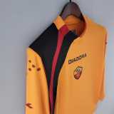 Roma Retro Soccer Jersey Home Long Sleeve Custom Shirt 2005/06