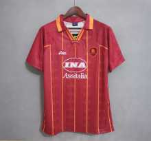 Roma Retro Soccer Jersey Home Custom Shirt 1996/97