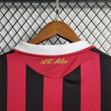 AC Milan Retro Soccer Jersey Home Long Sleeve Custom Shirt 2009/10