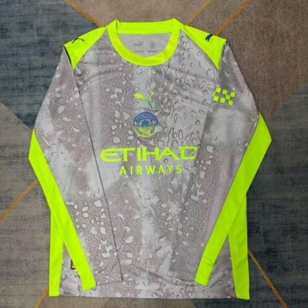 Manchester City Third Away Long Sleeve Football Jersey Custom Shirt 2025/26