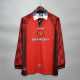 Manchester United Retro Football Jersey Home Long Sleeve Custom Shirt 1996/98