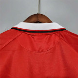 Manchester United Retro Home Long Sleeve Football Jersey Shirt 1999/00