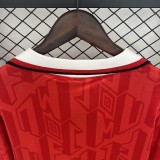 Manchester United Retro Home Long Sleeve Football Jersey Shirt 1992/94