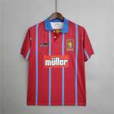 Aston Villa Retro Football Jersey Home Custom Shirt 1993-95