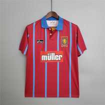 Aston Villa Retro Football Jersey Home Custom Shirt 1993-95