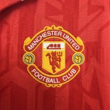 Manchester United Retro Home Long Sleeve Football Jersey Shirt 1992/94