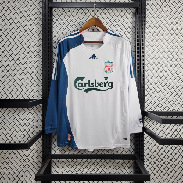 Liverpool Retro Football Jersey Third Away Long Sleeve Custom Shirt 2006/07