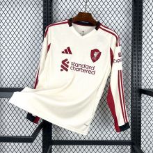 Liverpool Football Jersey Away Long Sleeve Custom Shirt 2025/26