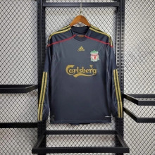 Liverpool Retro Football Jersey Away Long Sleeve Custom Shirt 2009/10