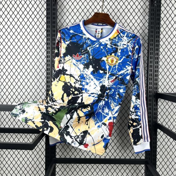 Manchester United Football Jersey x Stone Roses Long Sleeve Custom Shirt 2025/26