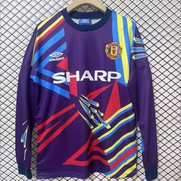 Manchester United Retro Football Jersey Goalkeeper Long Sleeve Custom Shirt 1992/93