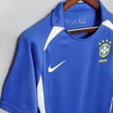 Brazil Retro Jersey Custom Away Soccer Jersey World Cup 2002