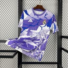 Real Madrid Soccer Jersey Pre-Match Marvel Custom Shirt 2025/26