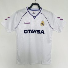 Real Madrid Retro Jersey Home Custom Soccer Shirt 1990-92